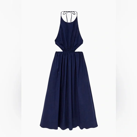 polka dot maxi dress halter Chasity Halterneck Maxi Dress main image 1